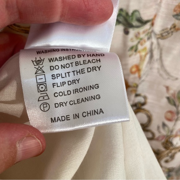 ASM ANNA Mulberry Silk blend Floral dress size L - Picture 16 of 16